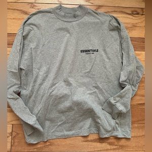 Essentials Grey Long sleeve Shirt size small